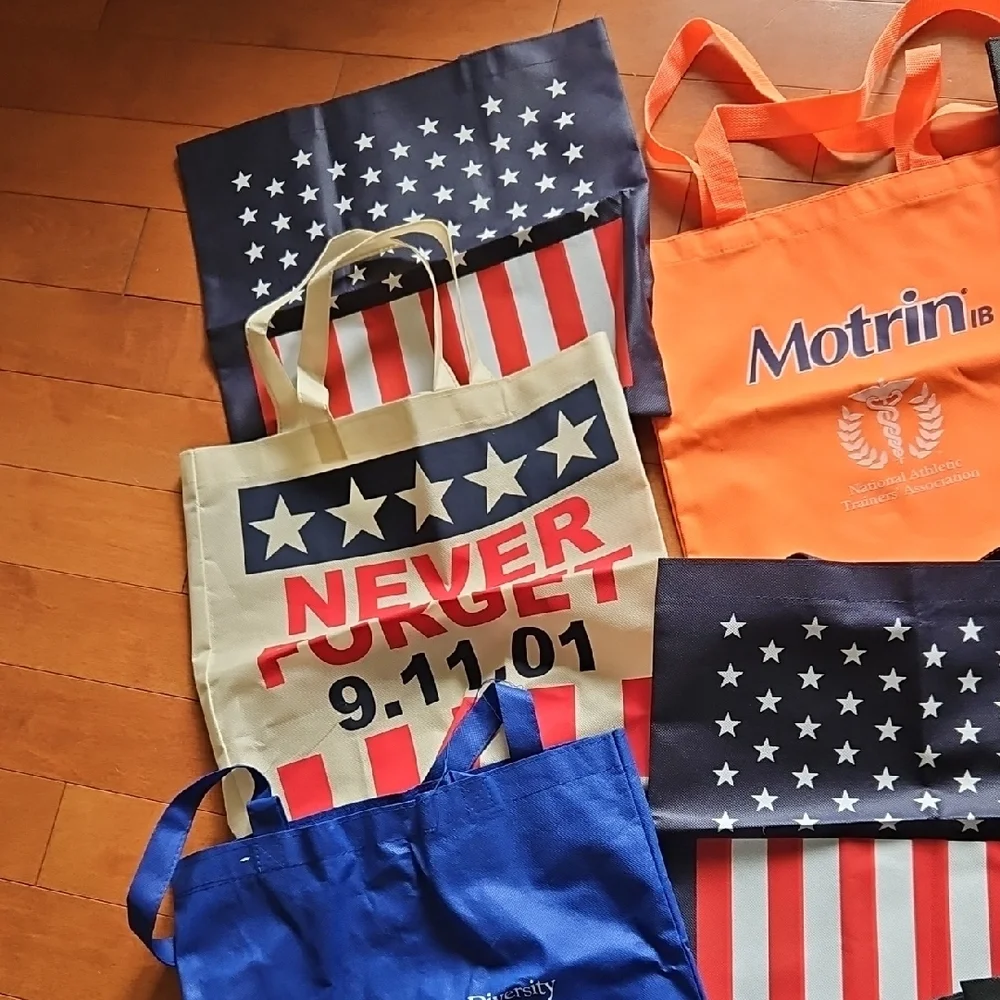 Reusable Shopping, Grocery, Storage Bags, various sizes, Lot of 12.